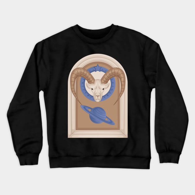 Capricorn Crewneck Sweatshirt by ZulfaHusein